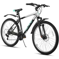 Hiland Mountainbike - 27 Inch - 18 Versnellingen - Mechanische Schijfremmen - Verende Voorvork - MTB voor Heren & Dames
