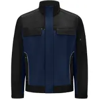 FHB Ernst Werkjack Twill Marineblauw-Zwart maat S heren