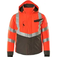 Mascot 15535-231 Winterjas Hi-Vis Rood/Donkerantraciet maat 2XL heren