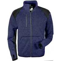 Fristads Fleece sweatjack 7451 PRKN Blauw/zwart maat S heren