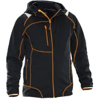 Jobman 5150 Hoodie Vision Zwart/Oranje maat M heren
