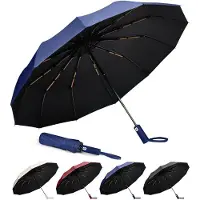 VHV - Paraplu - Paraplu opvouwbaar - Stormbestendige reisparaplu - Automatisch openen/sluiten - Klein en compact - Draagbare paraplu voor mannen en vrouwen - Beige