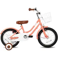 Hiland STITCH Bubble Kinderfiets Meisjes - 16 inch - Roze - Met Mandje