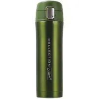 Maestro Thermos Mok - Geïsoleerde Roestvrijstalen Fles voor Warme of Koude Dranken (450ml, groen)
