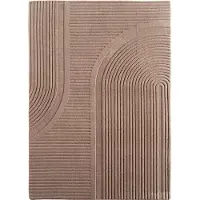 Muratap Japandi vloerkleed pompei hoogpolig scandinavisch design 3d-effect -
