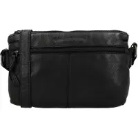 Hide & Stitches Crossbody Schoudertas Paint Rock Zwart