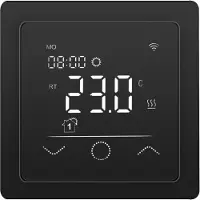 Pro-mat kleur: Wit - Pro-serie PS60 slimme WiFi Thermostaat – 55×55 | Open Window | Slim & Energiezuinig voor de Toekomst