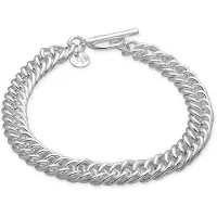 Luxenter armband afgewerkt in rhodium - Delsa