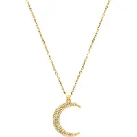 Luxenter Luxeketting met glanzende zirkonia 18K goud afwerking - Deoko