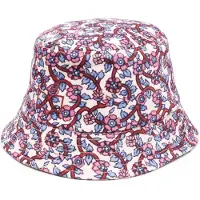 Isabel Marant Étoile Haley bucket hat met bloemenprint en logo