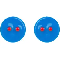 Luxenter Oorbellen 'Lyros' blauw / rood / zilver