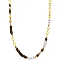 Luxenter Ketting 'Kimbalbo' bruin