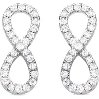 Luxenter Oorbellen 'Infinity' zilver