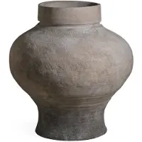 Ptmd Michle Beige Fiber Cement Vintage Jar Pot M