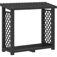 vidaXL Brandhoutrek 114 x 46 x 101 cm PP Antracietkleurig