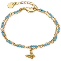 Luxenter Armband met Blauw Kristal 18k goud afwerking - Zinli