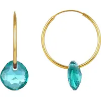Luxenter Oorbellen 'Vanshy' turquoise / goud