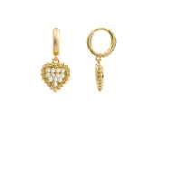 Luxenter 18k geelgoud vergulde briljant zirconia oorbellen - Daton