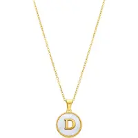 Luxenter Ketting 'Alphabet D' wit