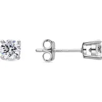 Luxenter Oorbellen 'Kyoro' zilver / transparant