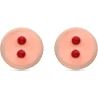 Luxenter Oorbellen 'Lyros' abrikoos / rood / zilver