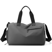 Snq Sporttas - Sport-/fitnesstas - Handtas - Unisex - Vakken voor natte en droge stoffen - Yogatas - Grote capaciteit - Reistas - 39×23×22 cm - Grijs