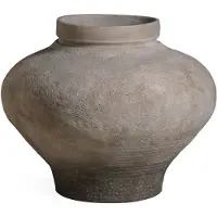 Ptmd Michle Beige Fiber Cement Vintage Jar Pot S