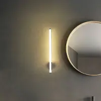 Molto Luce Wandlamp VINA UP M, chroom / zilver, Badkamer, Aluminium, Modern, wandlamp