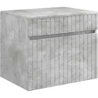 vidaXL Wandgemonteerde Badkamerkast Betongrijs 59 x 44,5 x 50 cm