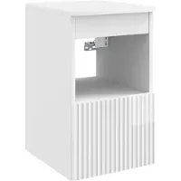 vidaXL Badkamerkast, hoogglans wit, 30 x 41 x 50 cm, van houtvezel