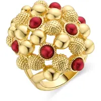Luxenter ring afgewerkt in 18k geel goud - Xiglor