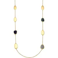 Luxenter Luxeketting met Blauw Lak 18k goud afwerking - Talyu