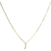 Luxenter Luxeketting met glanzende zirkonia 18k goud afwerking - Alfabet