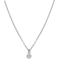 Luxenter Ketting van 925 sterling zilver en gerhodineerde briljant zirkonia - Oris
