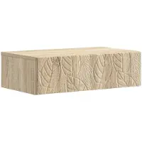 vidaXL Wandgemonteerde Zijtafel 59 x 34,5 x 17 cm Bewerkt hout