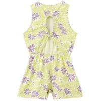 Mango gebloemde playsuit geel Meisjes Katoen Ronde hals Bloemen - maat 164