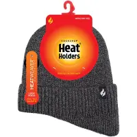Heat Holder - Thermische hoed voor heren met verlaagde hals - Grijs