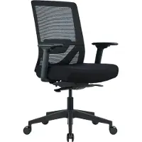 Worktrainer Nova - Bureaustoel - Ergonomisch NEN-EN 1335 - Schuifzitting - Zwart - Zonder hoofdsteun in hoogte verstelbaar