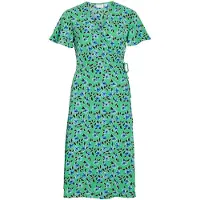 Vila Jurk 'VILovie' blauw / lichtgroen / zwart