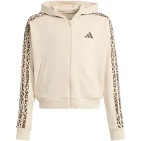 Adidas Sportief sweatvest 'SEASONALS ANIMAL FULL ZIP' beige / taupe / zwart