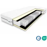 Efko Traagschuim Matras 140x200 – Traagschuim Matras – 7 Comfortzones – Tweepersoons Matras – Medium Stevig – Ademend & Vochtregulerend – Anti Allergisch – 24 CM Hoog