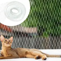 Unyqoos Transparant en stevig kattennet voor balkon en terras van 10 x 3 meter