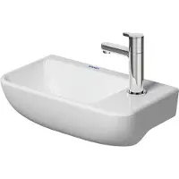 Duravit ME By Starck Fontein 1 KRG R 40x22x13,5 cm Hoogglans Wit