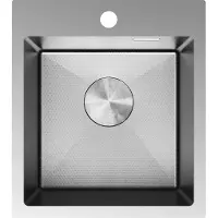Mexen Solix stalen gootsteen 1-komoers 400 x 450 , inox HC - 6401401000-01HC