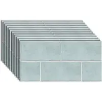 VHV - Tegelstickers - Tegelstickers keuken - Tegelstickers badkamer - Muurstickers - Waterdicht - Zelfklevend - Vintage - Set van 20 - 30 x 15 cm - Blauw
