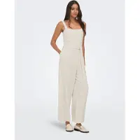 ONLY Onlsiesta Linnen Jumpsuit Dames Grijs M/32