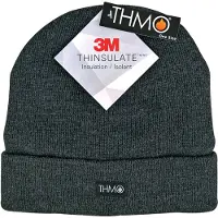 THMO - 3 m Dunsulate thermo warme muts voor heren - Houtskool