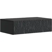 vidaXL Wandgemonteerde Zijtafel 59 x 34,5 x 17 cm Bewerkt hout Zwart