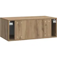 vidaXL Wandmontage TV-kast 59,5 x 31 cm Artisanaal eiken Bewerkt hout