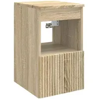 vidaXL Badkamerkast Sonoma Eiken 30 x 41 x 50 cm Bewerkt hout